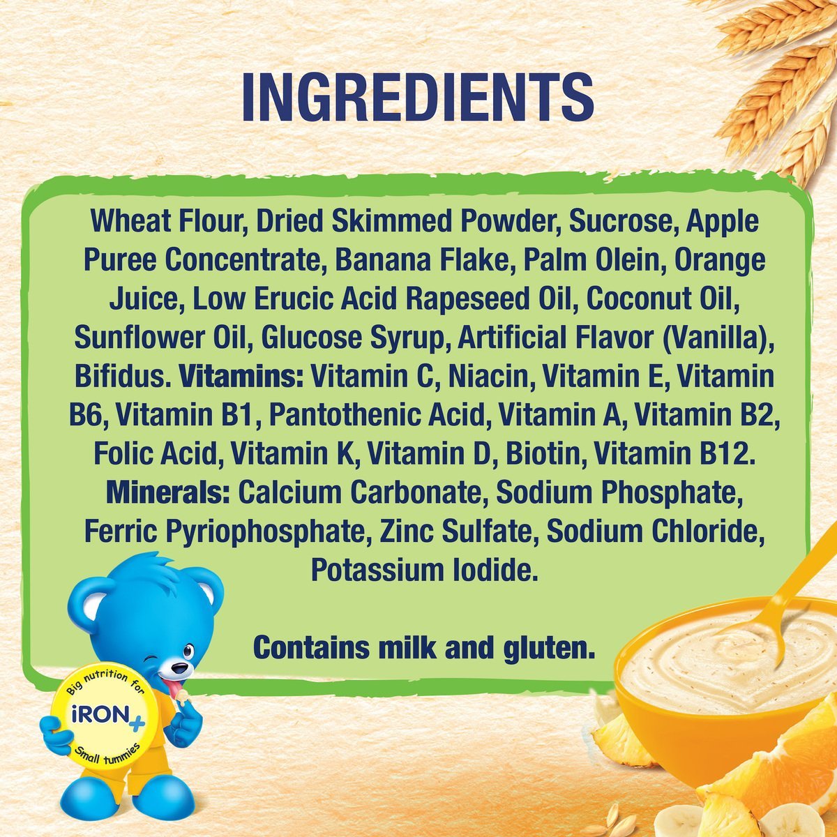 Nestle Cerelac Infant Cereals with Iron + Wheat & Fruits From 6 Months 1 kg