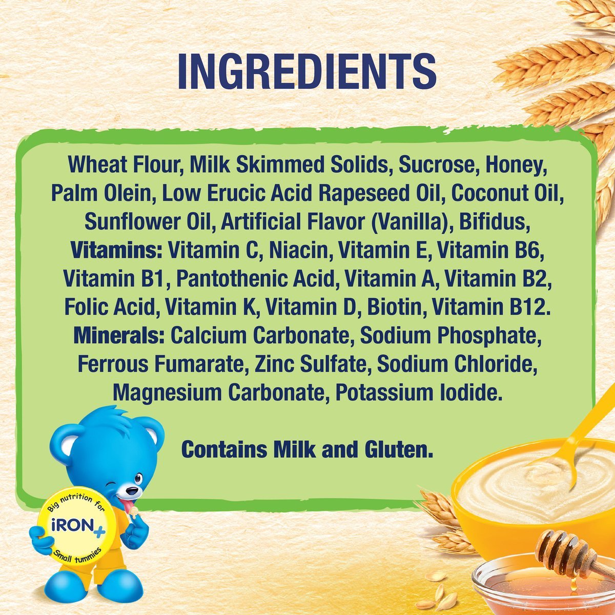 Nestle Cerelac Infant Cereals with Iron + Wheat & Honey From 6 Months 1 kg