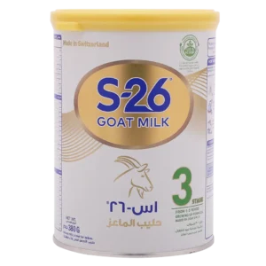Nestle S26 Goat Milk Stage 3 Growing Up Formula, From 1 to 3 Years, 380g, White