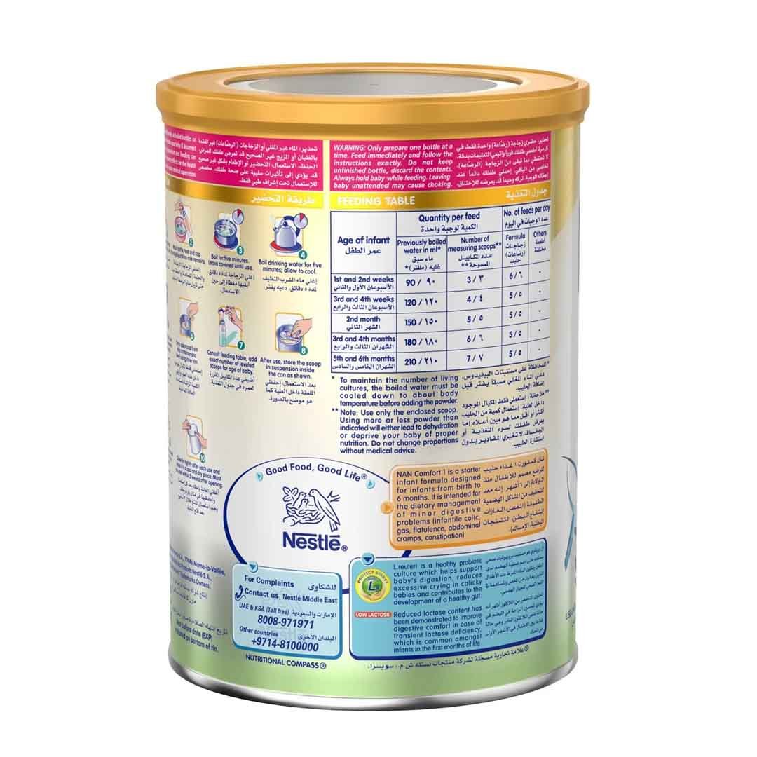 Nestle NAN Comfort 1 Starter Infant Formula 400g