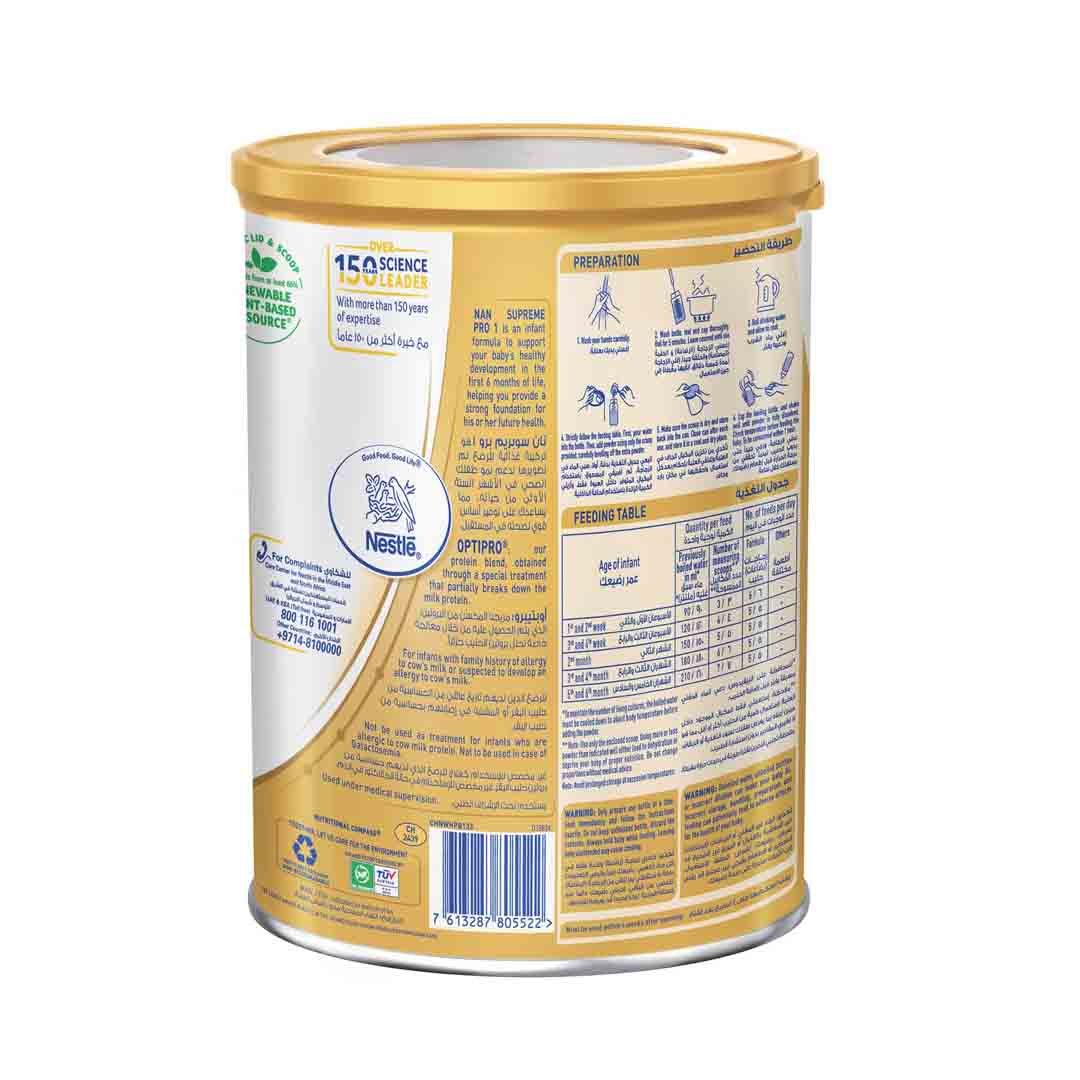 Nestle NAN Supreme Pro 1 Infant Formula From 0-6 Months 400g