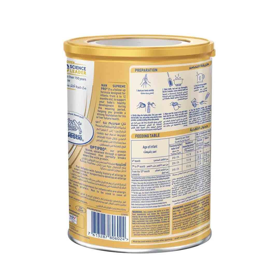Nestle NAN Supreme Pro 2 Infant Formula From 6-12 Months 400g