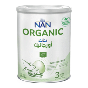 Nestle NAN Organic Stage 3 Growing Up Formula, Baby Milk, From 1 to 3 Years, 380g, Tin