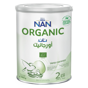 Nestle NAN Organic Stage 2 Follow-up Formula, Baby Milk, From 6 to 12 Months, 380g, Tin
